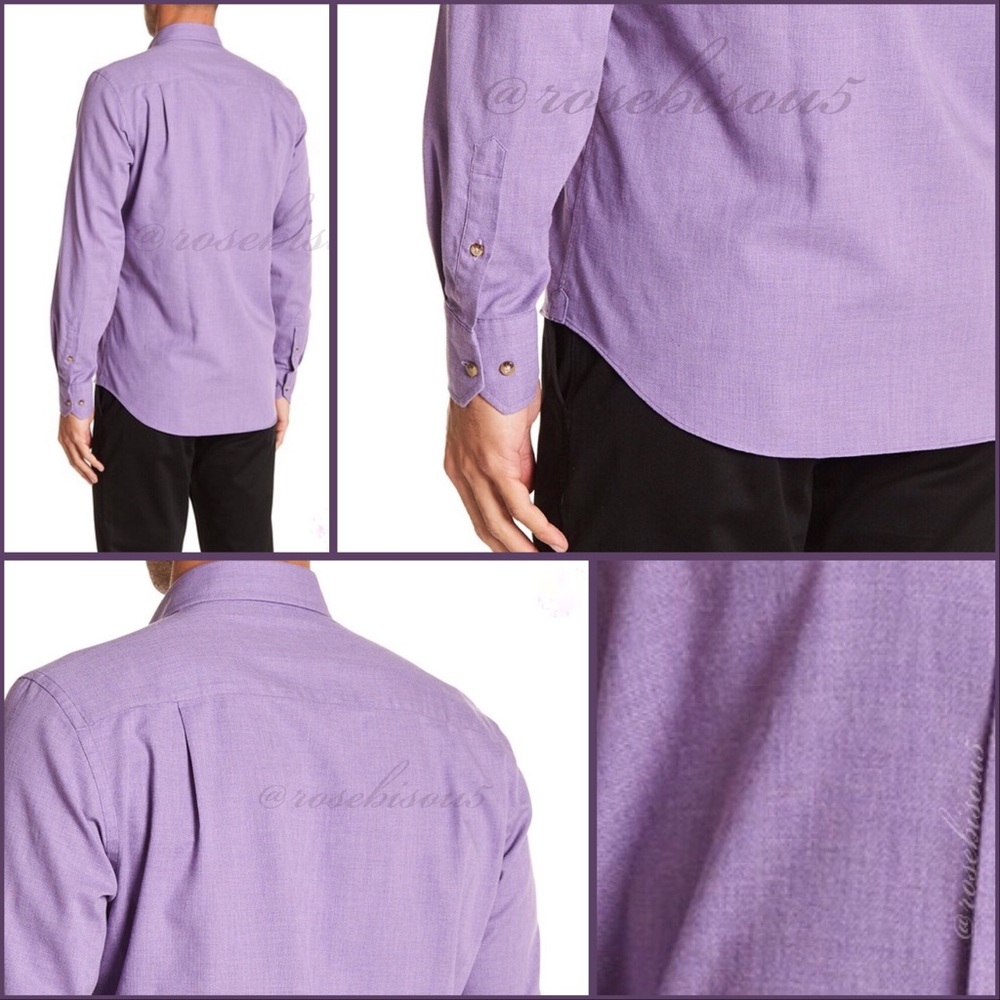 x5HP🥃{DAVID DONAHUE} Casual Fit Button Down Shirt - Picture 6 of 8